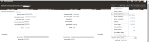 Creation of Manual Transaction and Billing adjustments