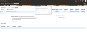 Creation of Manual Transaction and Billing adjustments