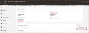 Setup and Usage of the Pipeline Requisition - Fig. 16 We are linking the Pipeline Requisition with the existing Standard Requisition