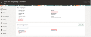 Setup and Usage of the Pipeline Requisition - Fig. 17 We are seeing a Standard linked Requisition information in Pipeline Requisition